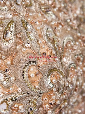 Best Selling Mermaid Gold Lace Zipper Scoop Sleeveless Prom Gown Brush Train Beading