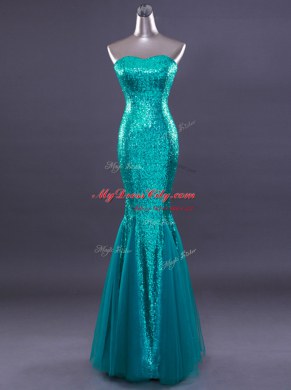 Sumptuous Mermaid Red Zipper Sweetheart Sequins Homecoming Dress Satin and Tulle Sleeveless