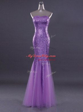 Sumptuous Mermaid Red Zipper Sweetheart Sequins Homecoming Dress Satin and Tulle Sleeveless