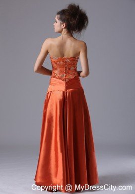 Rust Red Column Strapless Cheap Prom Dresses for Women