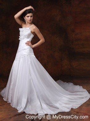 Cheap Mermaid One Shoulder Beading Wedding Dress For Wedding Party