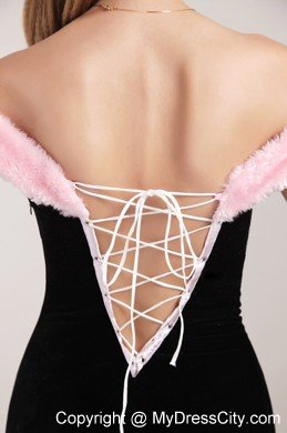 Black Mermaid Off The Shoulder Brush Train Christmas Prom Dress