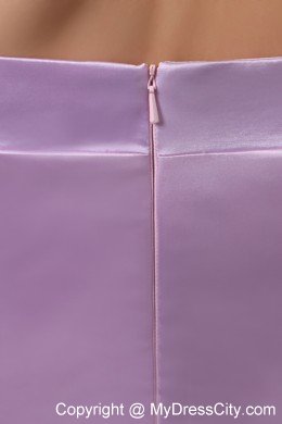 Lavender Halter Appliques Junior Prom Dress with Brush Train