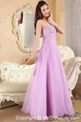 Beading Lavender A-line Sweetheart Quinceanera Dress Prom