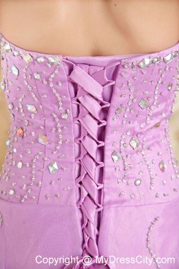 Beading Lavender A-line Sweetheart Quinceanera Dress Prom
