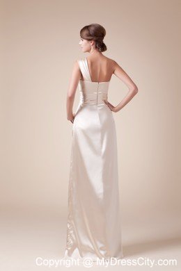 Hottest Long Slinky One Shoulder Prom Dress with Slit