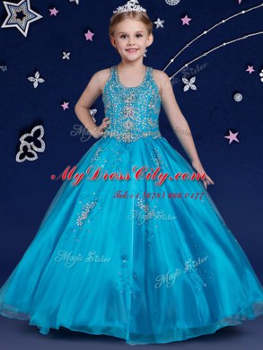 Perfect Scoop Sleeveless Beading Zipper Casual Dresses