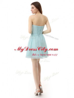 Sleeveless Ruching Lace Up