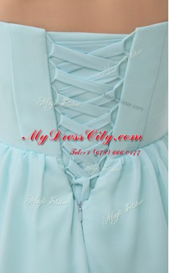 Sleeveless Ruching Lace Up