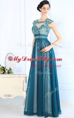 Artistic Scoop Sleeveless Lace Zipper Evening Dress