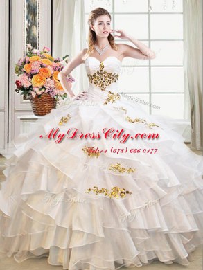 Modern Sleeveless Beading and Ruffles Lace Up 15 Quinceanera Dress