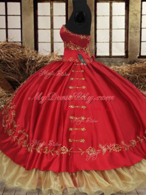Elegant Wine Red Quinceanera Dresses Military Ball and Sweet 16 and Quinceanera and For with Beading and Embroidery Sweetheart Sleeveless Lace Up