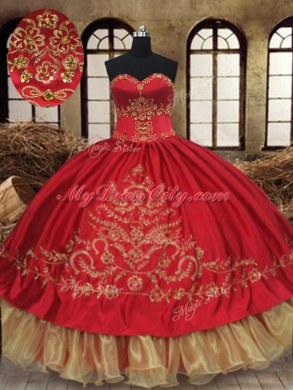 Elegant Wine Red Quinceanera Dresses Military Ball and Sweet 16 and Quinceanera and For with Beading and Embroidery Sweetheart Sleeveless Lace Up