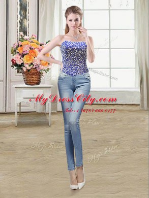 Unique Three Piece Sleeveless Lace Up Floor Length Beading Vestidos de Quinceanera