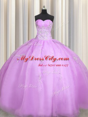 Best Sleeveless Beading and Appliques Zipper Quinceanera Gowns