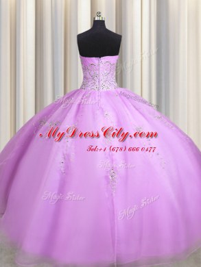 Best Sleeveless Beading and Appliques Zipper Quinceanera Gowns