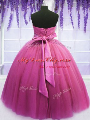 Affordable Sleeveless Beading and Belt Lace Up Vestidos de Quinceanera