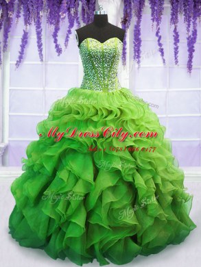 Sophisticated Floor Length Quinceanera Gown Sweetheart Sleeveless Lace Up