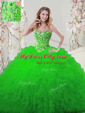 Sexy Floor Length Quinceanera Gown Sweetheart Sleeveless Lace Up