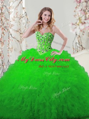 Sexy Floor Length Quinceanera Gown Sweetheart Sleeveless Lace Up