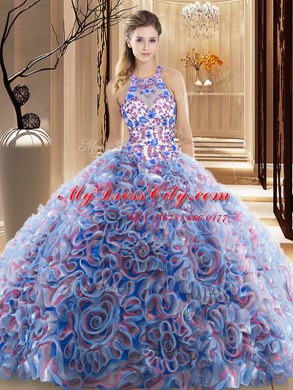 New Arrival Ball Gowns Sleeveless Multi-color Quinceanera Dresses Brush Train Criss Cross