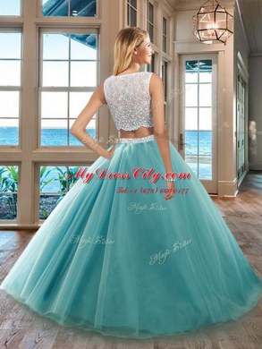 Floor Length Purple 15th Birthday Dress Bateau Sleeveless Side Zipper