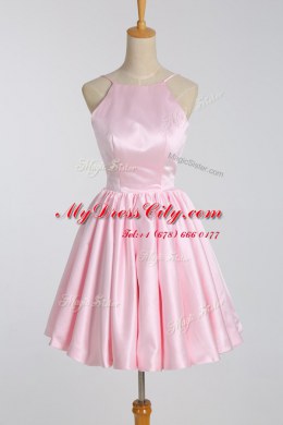 Amazing Sleeveless Ruching Backless Cocktail Dress