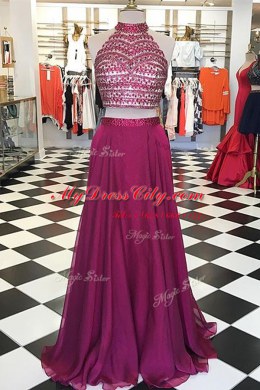 Best Selling Beading Royal Blue Zipper Sleeveless Floor Length