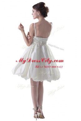 Beautiful Royal Blue Spaghetti Straps Zipper Beading Dress for Prom Sleeveless