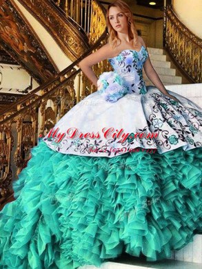 Fine Floor Length Ball Gowns Sleeveless Multi-color Vestidos de Quinceanera Lace Up