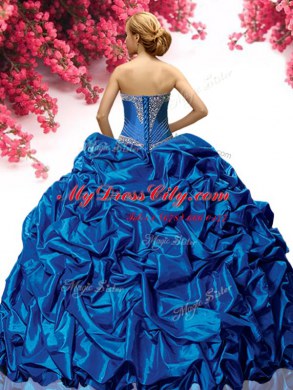 Sleeveless With Train Beading and Ruffles Lace Up Quinceanera Gowns with Fuchsia Sweep Train