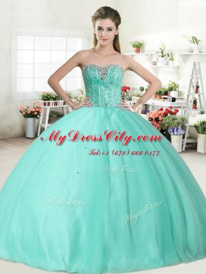 Most Popular Pink Sleeveless Floor Length Beading Lace Up Sweet 16 Quinceanera Dress