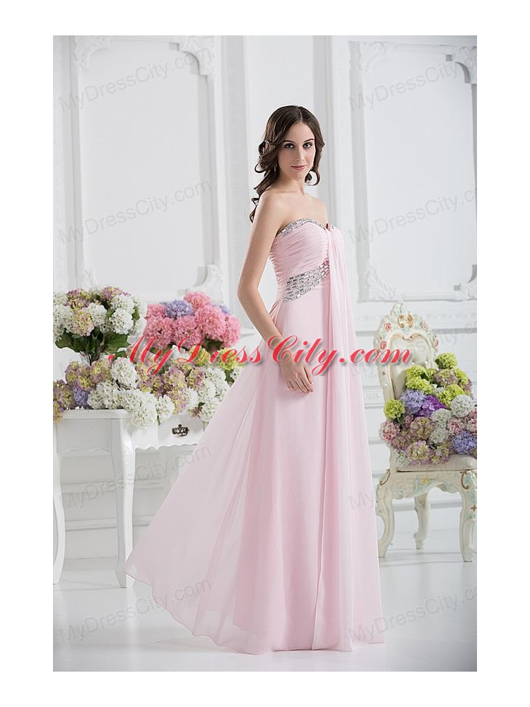 Sweetheart Empire Sequins Prom Dress with Ruching