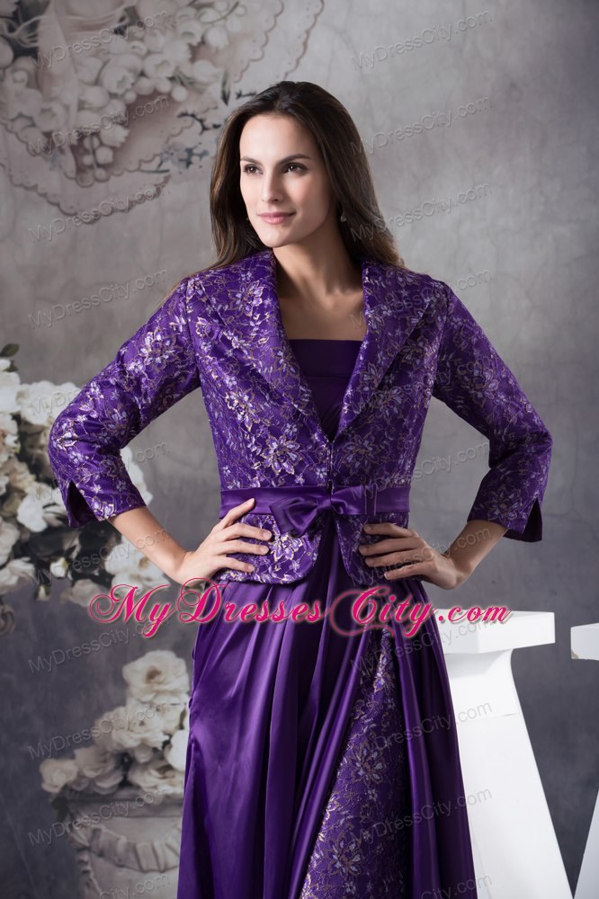 Elegant Strapless Layered Ankle-length Empire Mother Of The Bride Dress