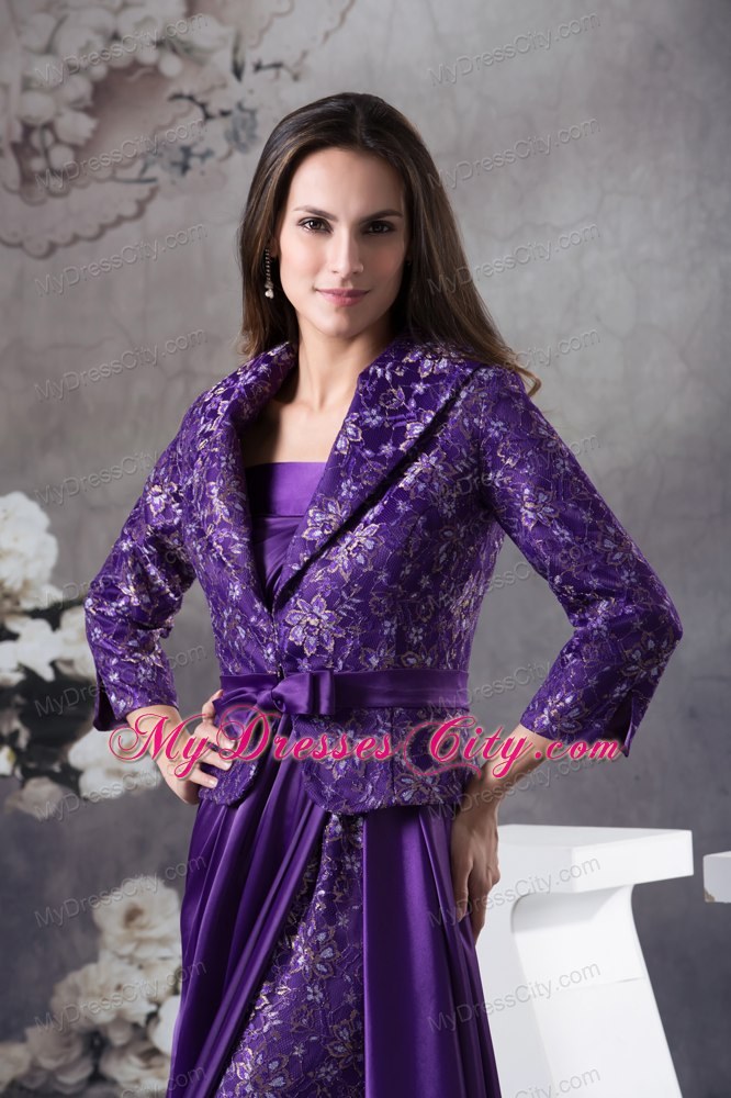 Elegant Strapless Layered Ankle-length Empire Mother Of The Bride Dress