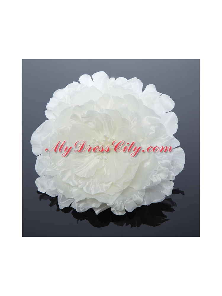 2014 Simple White Tulle Fascinators for Outdoor