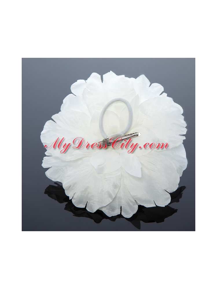 2014 Simple White Tulle Fascinators for Outdoor