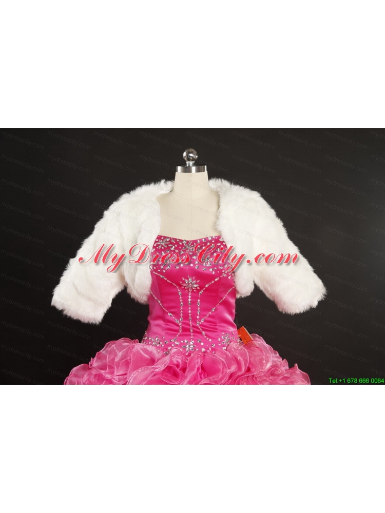 Appliques and Ruffles 2015 Quinceanera Dresses in Multi-color