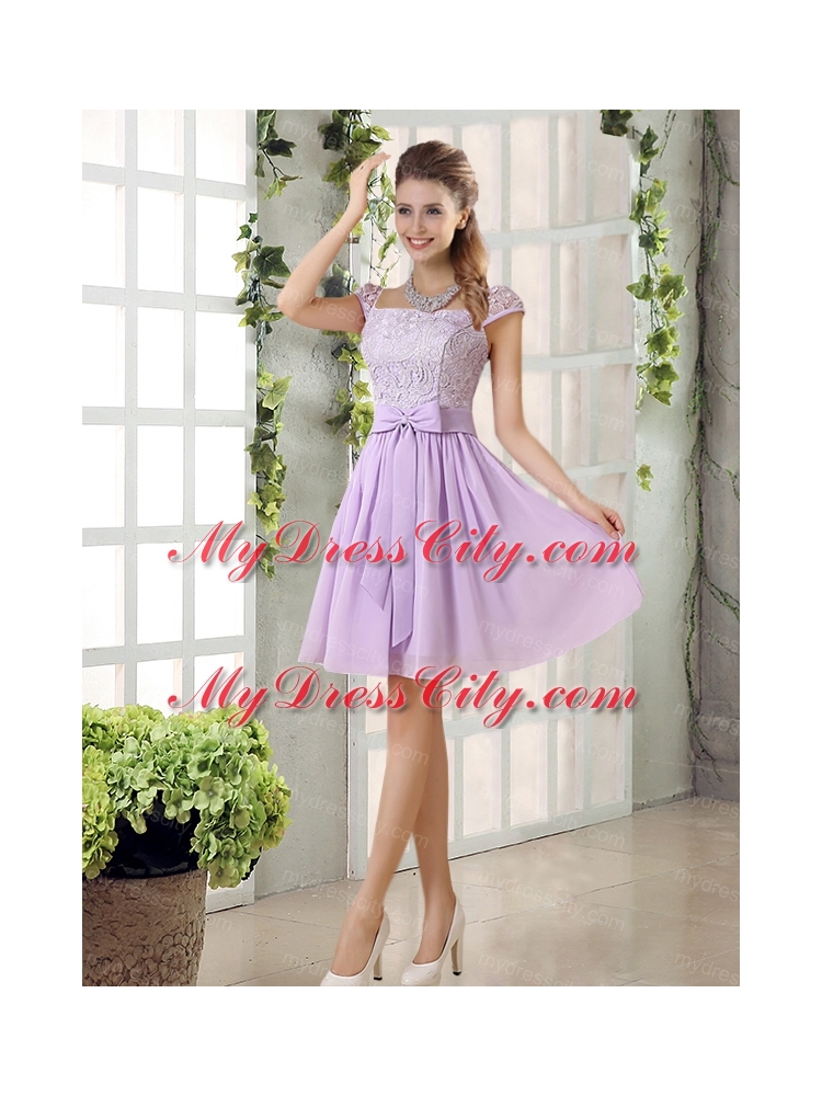 2015 Brand New Style A Line Chiffon Bridesmaid Dress
