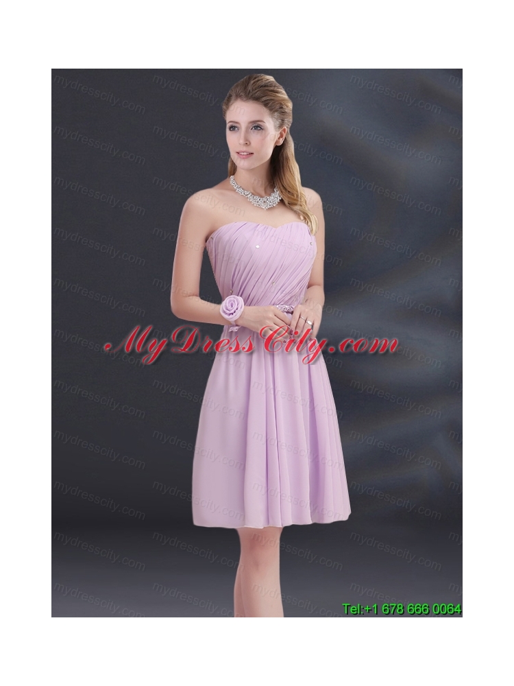 A Line Sweetheart Cheap Prom Dress with Ruhing and Belt