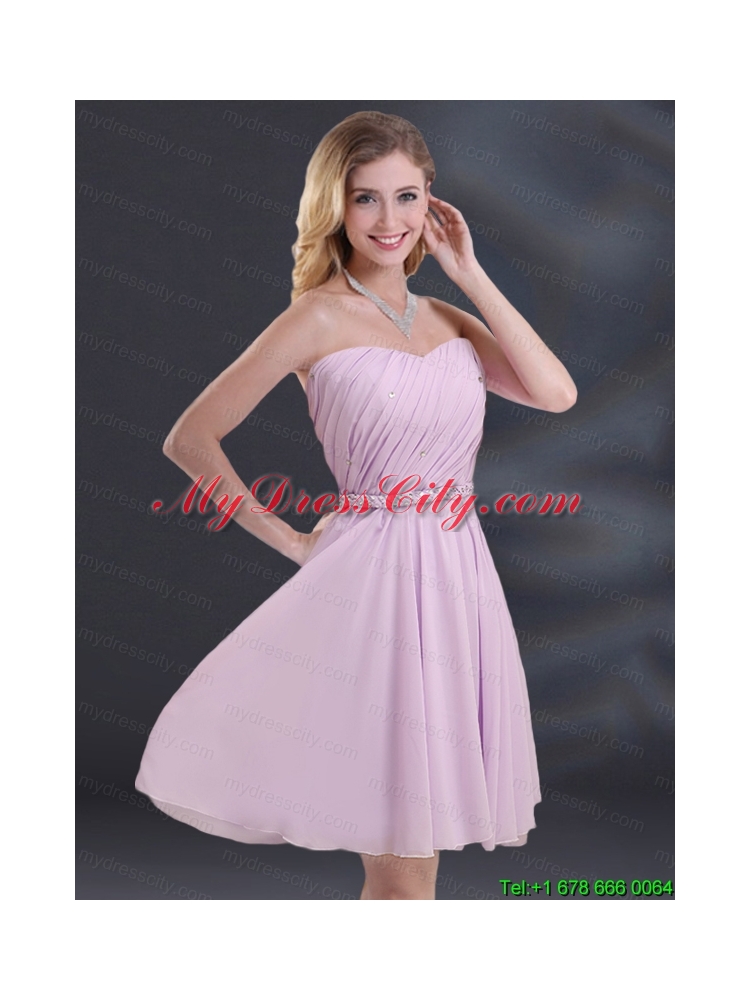 A Line Sweetheart Cheap Prom Dress with Ruhing and Belt
