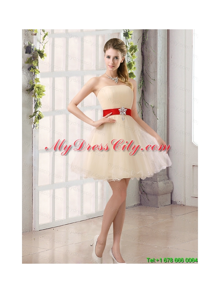 2015 Discount A Line Organza Mother Dress with Mini Length