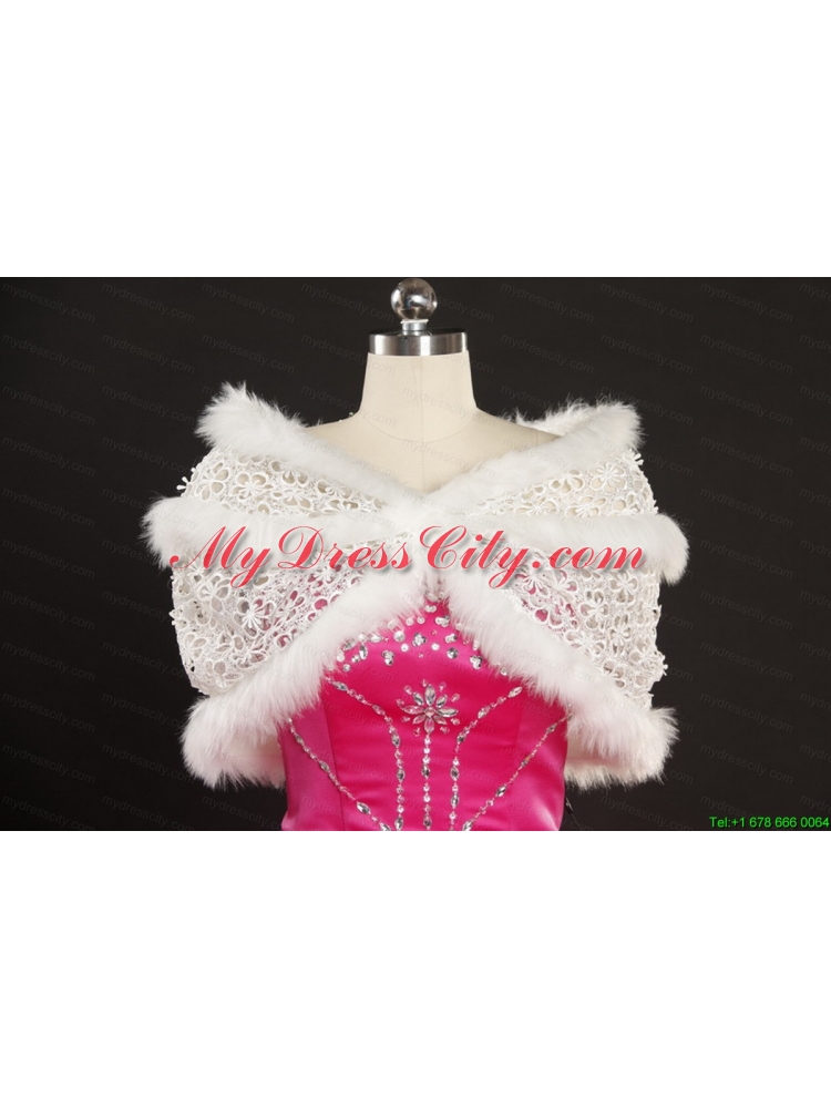 2015 Luxurious Strapless Quinceanera Dresses with Beading and Ruffles