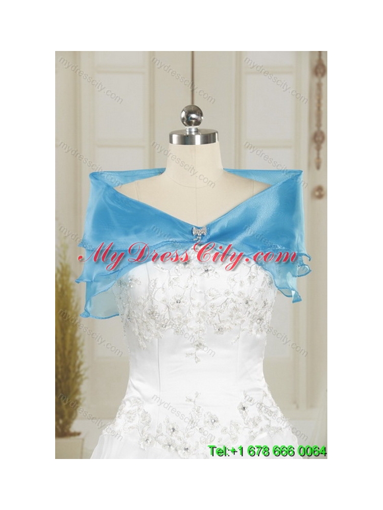 2015 New Style Strapless Sweet 15 Classic Quinceanera Dresses with Beading and Ruffles