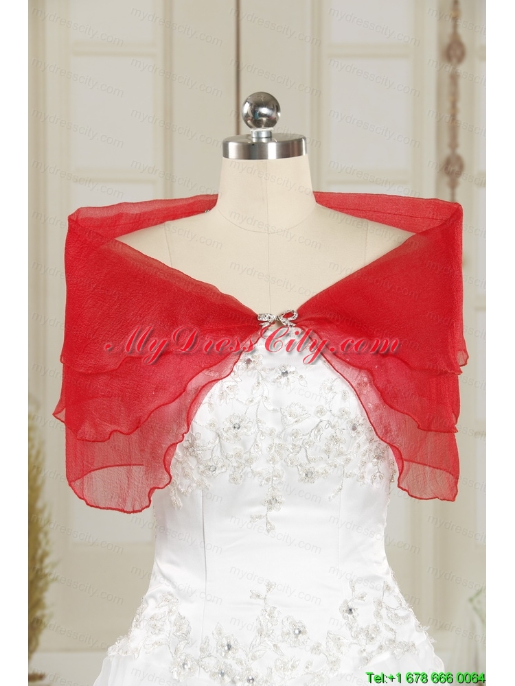 2014 New Style Beading Shawls in Red