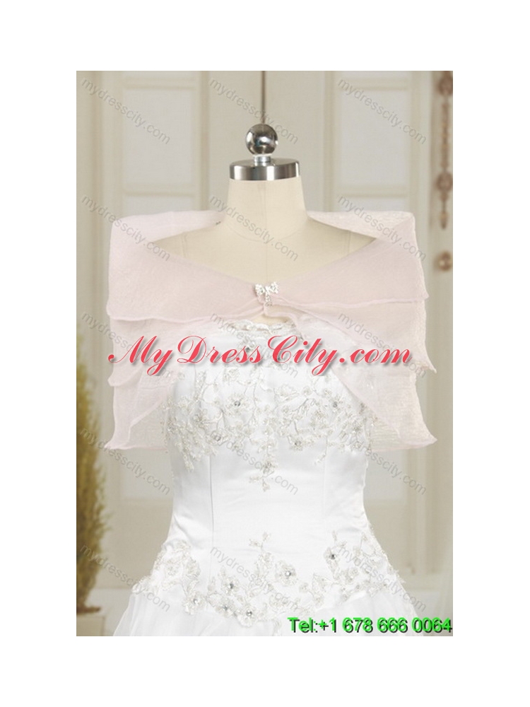 Detachable White Sweetheart 2015 Quinceanera Skirts with Ruffles and Beading