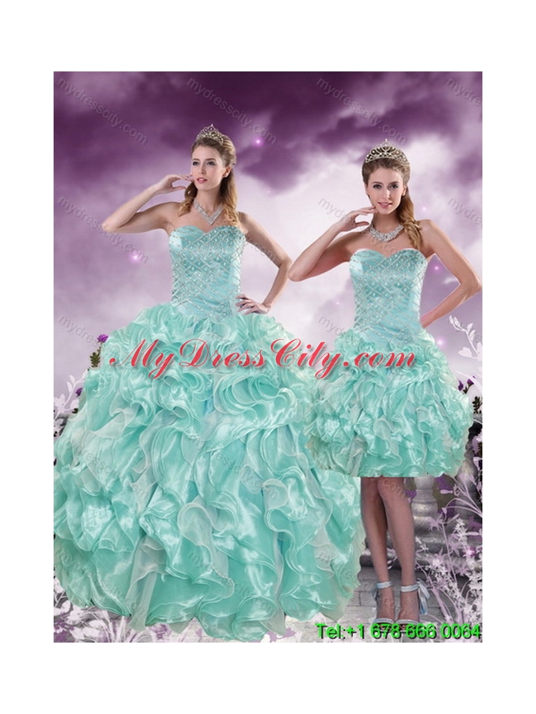 2015 Detachable Beading and Ruffles Quinceanera Skirts