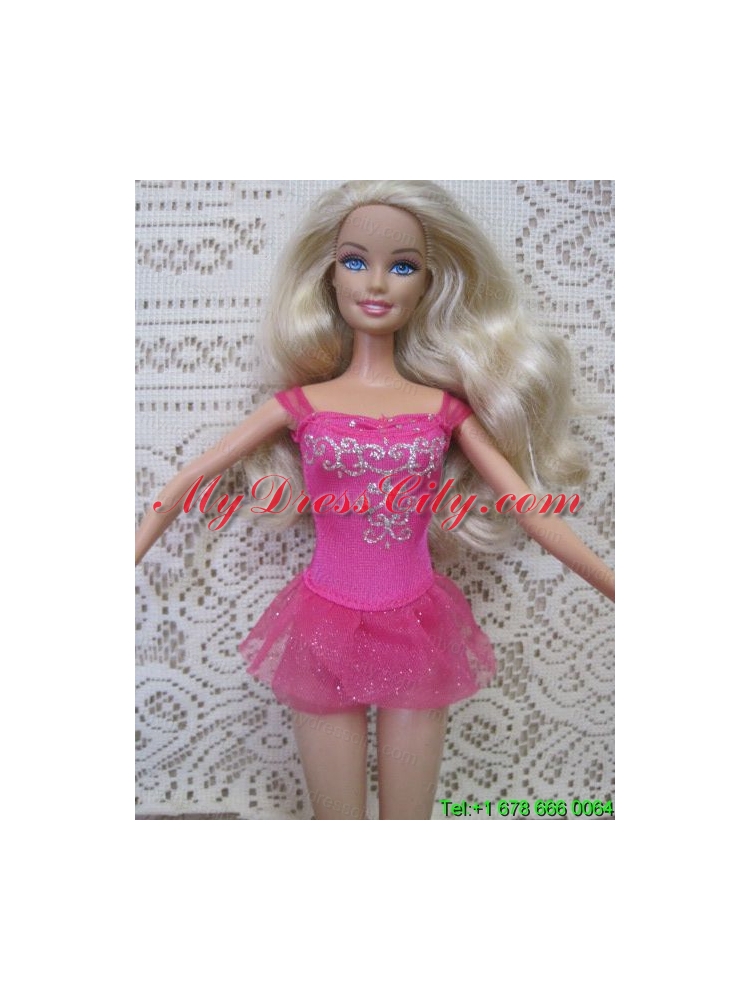 Sexy Short Handmade Mini-length Embroidery With Beading Party Dress For Barbie Doll