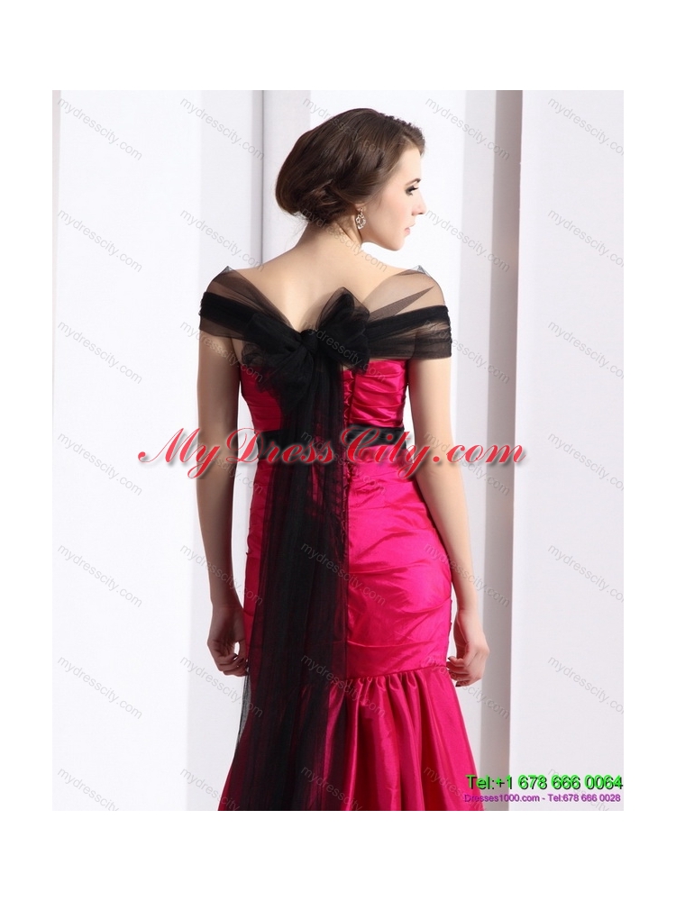 Designer 2015 Prom Dress with  Brush Train and Hand Made Flowers