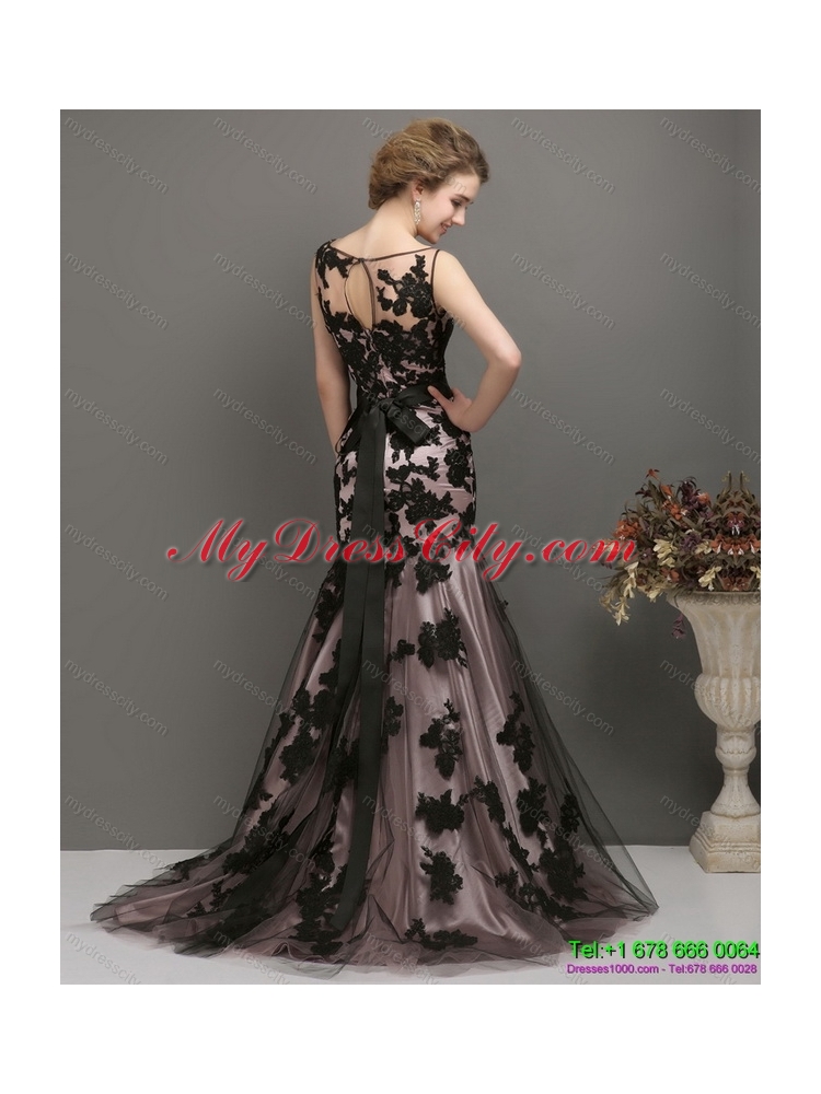 Designer Appliques Multi Color 2015 Prom Dress with Appliques